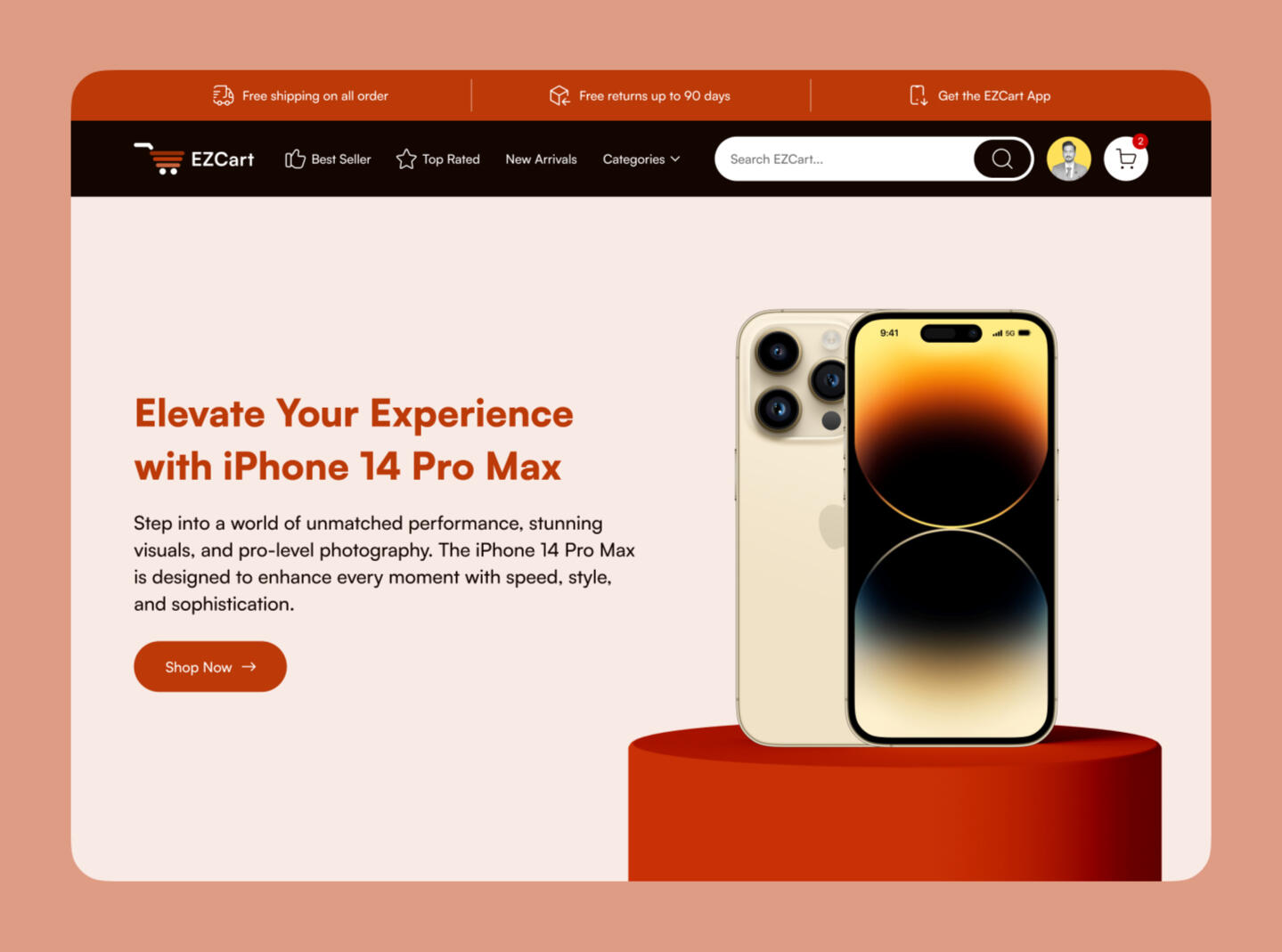 UI/UX Design for EZCart – E-commerce website interface for product listings, filtering, and checkout flow UI/UX Design for EZCart – E-commerce website interface for product listings, filtering, and checkout flow